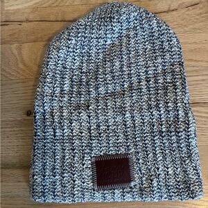 Love Your Melon navy speckled unisex beanie
